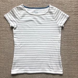 Boden Shimmer Stripe Short-Sleeve Breton